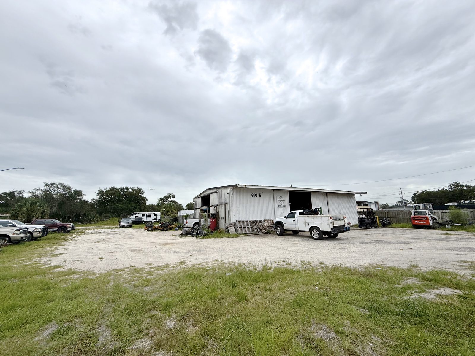 Tenant-occupied building at 610-B with its own yard access