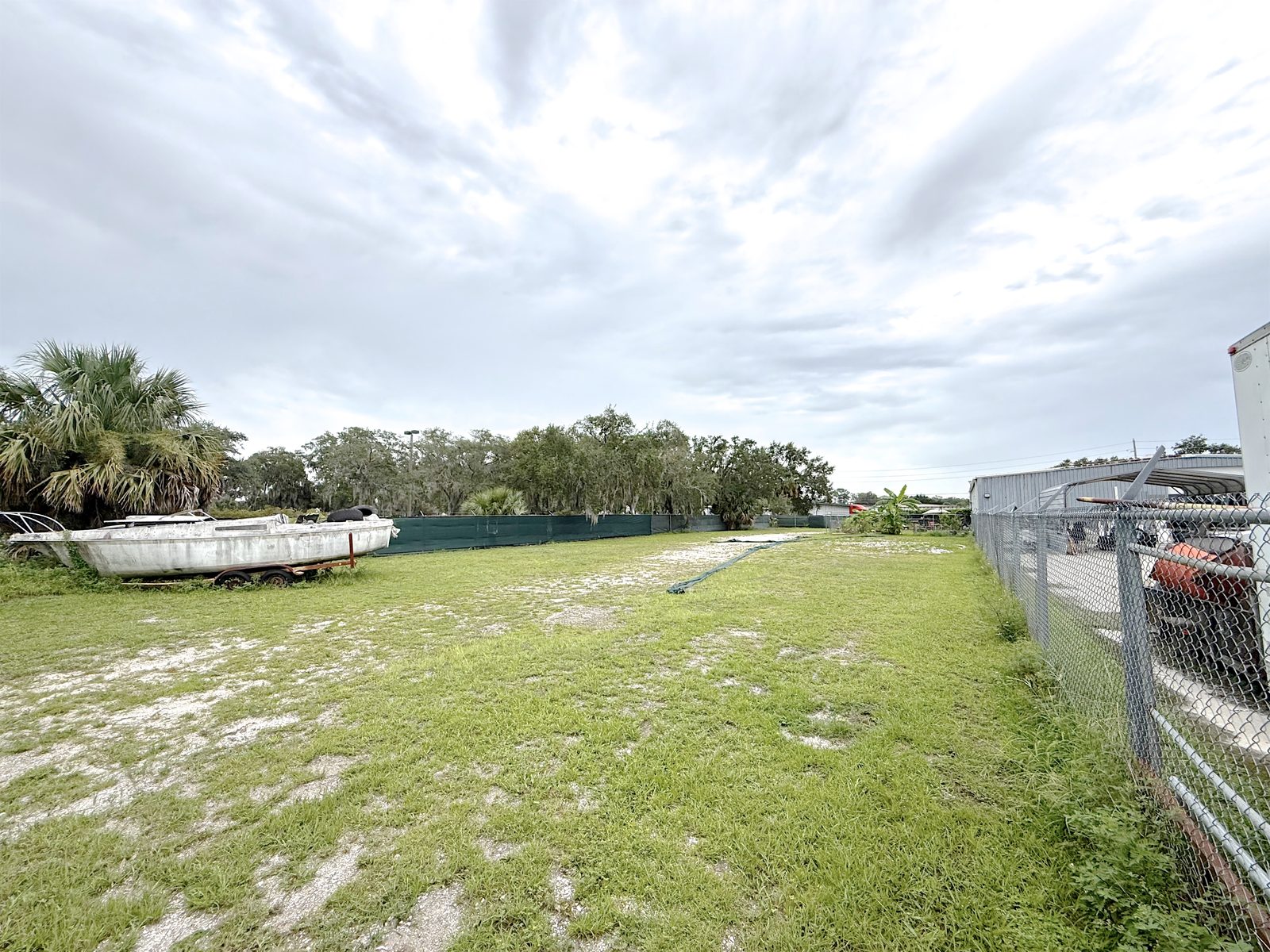 The east parcel - 1.12 acres, 72 ft x 680 ft, open and unbuilt